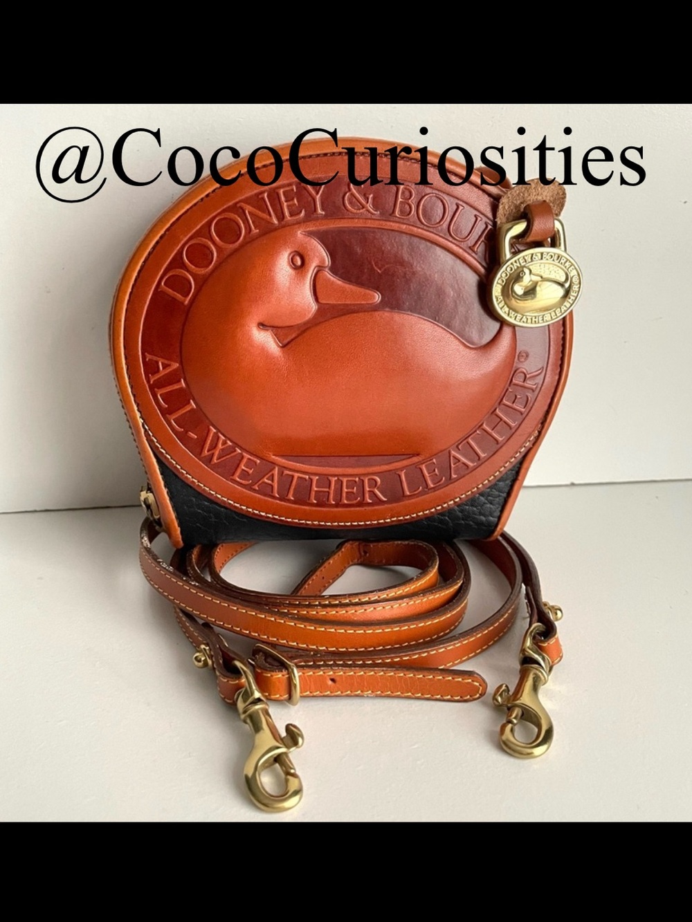 Dooney & Bourke Brown Leather Crossbody Wallet Bag - Picture 5 of 16